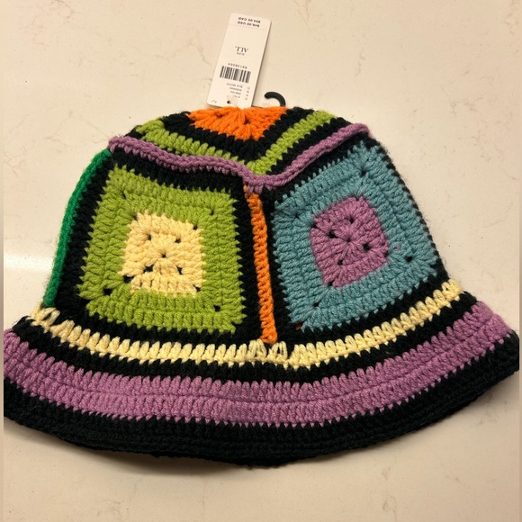 Anthropologie Accessories - Anthropologie Multicolor Crochet Hat
